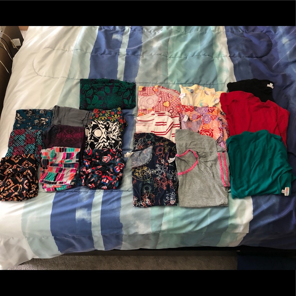 Lularoe lot 9 is leggings9 m-l Irma and 1 m Cassie